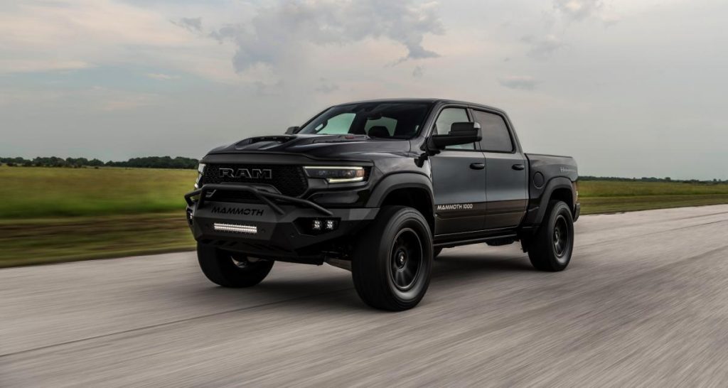 1200 L hennessey mammoth 1000 trx le pick up le plus puissant du monde entre en production