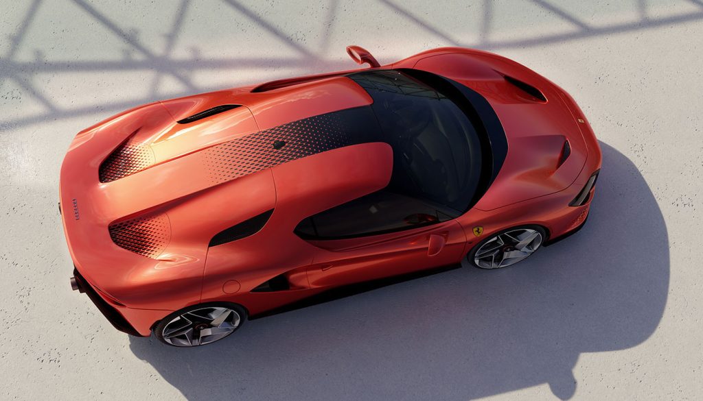 Ferrari présente un nouveau modèle One-Off ! SP 48 Unica toit