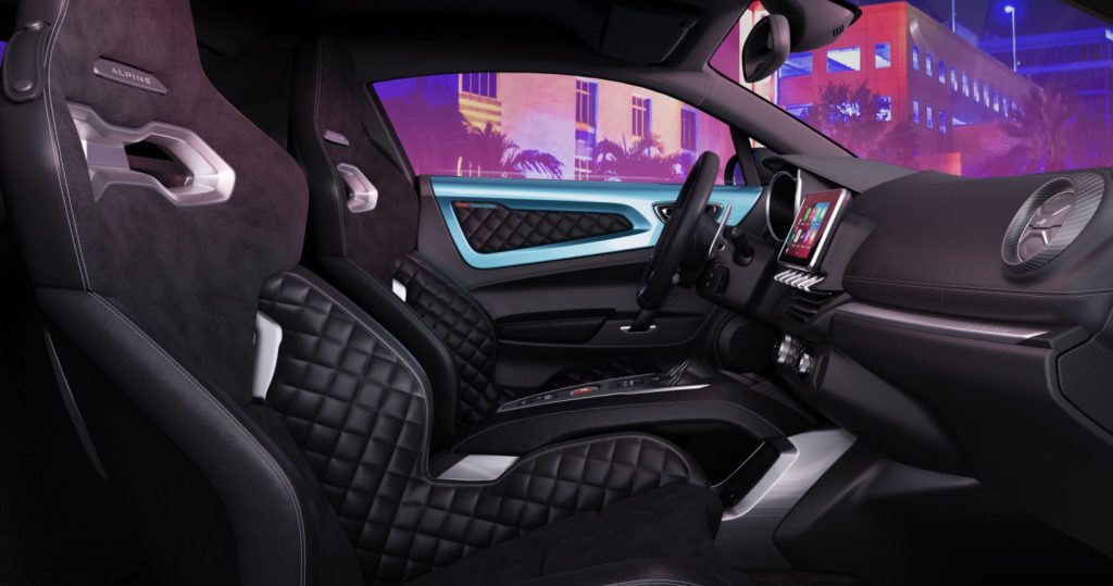 interieur Alpine A110 South Beach Colorway